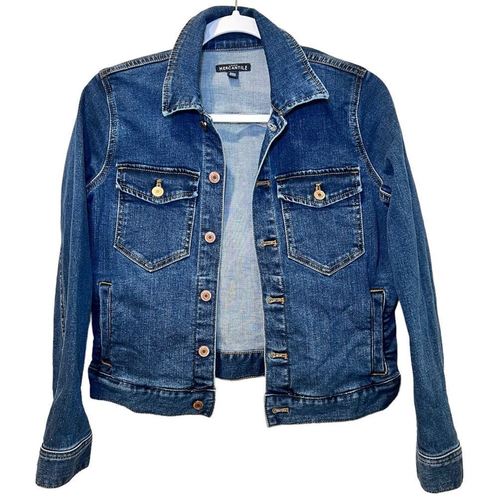 J. CREW MERCANTILE Denim Jacket Size XXS - Picture 3 of 6